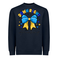 Navy Down Right Amazing Heavyweight Sweatshirt - CowhideDigitalArt
