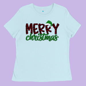 Merry Christmas Ladies Tee Designed By Bettercallsaul