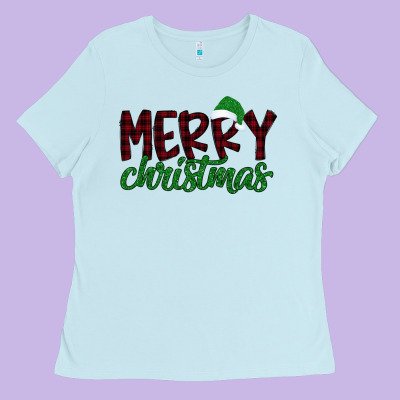Merry Christmas Ladies Tee Designed By Bettercallsaul