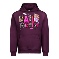 Mauve Wine nail artist Urban Hoodie - AdoDesignShop