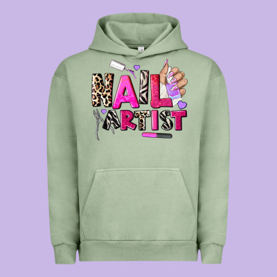 Nail Artist Urban Hoodie Designed By Adodesignshop