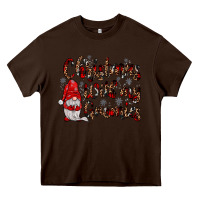 Chocolate Brown christmas with my gnomies Heavy Core Tee - JahusDesignShop