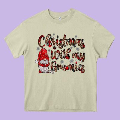 Christmas With My Gnomies Heavy Core Tee Designed By Jahusdesignshop