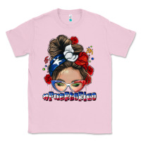 Bubblegum Pink Puerto Rico messy bun Classic Tee - NancyCooperArtShop