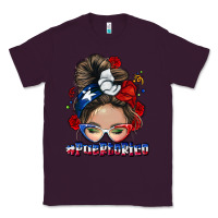 Plum Puerto Rico messy bun Classic Tee - NancyCooperArtShop