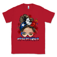 Red Puerto Rico messy bun Classic Tee - NancyCooperArtShop