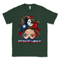 Sports Green Puerto Rico messy bun Classic Tee - NancyCooperArtShop