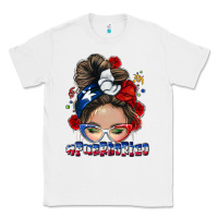 White Puerto Rico messy bun Classic Tee - NancyCooperArtShop