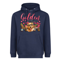 Navy golden retriever mom Heavyweight Hoodie - Artiststas