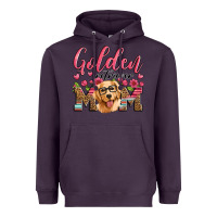 Plum golden retriever mom Heavyweight Hoodie - Artiststas