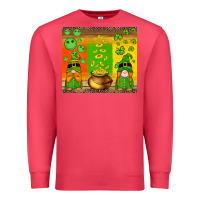 Cardinal st patricks gnomes and coins with shamrock Premium Sweatshirt - Artiststas