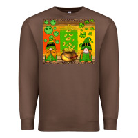Chestnut st patricks gnomes and coins with shamrock Premium Sweatshirt - Artiststas