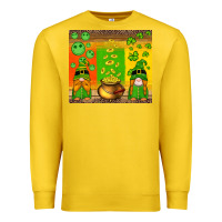 Lemon st patricks gnomes and coins with shamrock Premium Sweatshirt - Artiststas