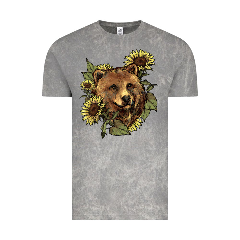 Bear Head Sunflower Vintage Tee by HowdyJamesFarm | Teevron