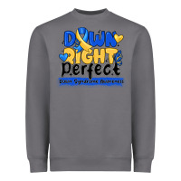 Storm down right perfect down syndrome awareness Heavyweight Sweatshirt - CowhideDigitalArt