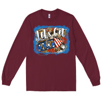 Burgundy Let's Get Lit Long Sleeve Tee - Jasminsmagicworld
