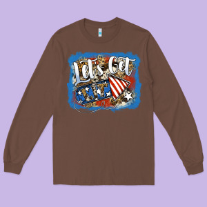 Let's Get Lit Long Sleeve Tee Designed By Jasminsmagicworld