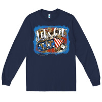 Navy Let's Get Lit Long Sleeve Tee - Jasminsmagicworld
