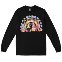 Black Easter Day rainbow gnomes Long Sleeve Tee - CowGirlArtShop