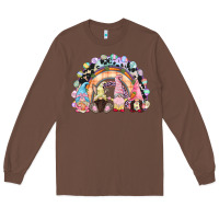 Chestnut Easter Day rainbow gnomes Long Sleeve Tee - CowGirlArtShop