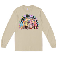 Mushroom Easter Day rainbow gnomes Long Sleeve Tee - CowGirlArtShop
