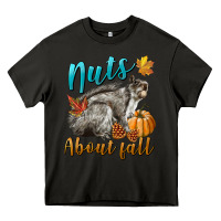 Asphalt Nuts About Fall Squirrel Heavy Core Tee - LillyAllenDesigns