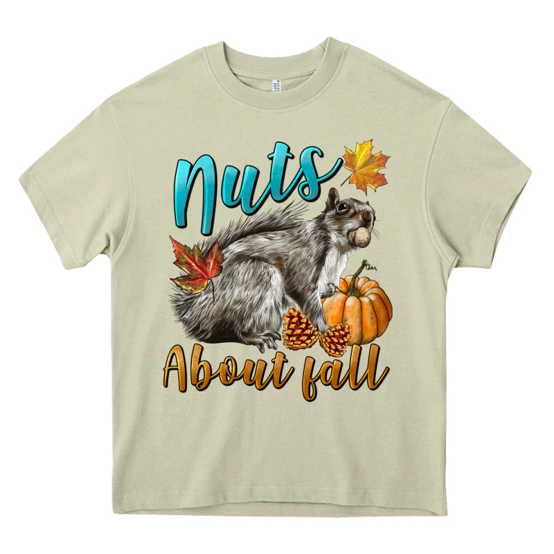 Nuts About Fall Squirrel Heavy Core Tee by LillyAllenDesigns | Teevron