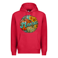 Cardinal pumpkin mama with background Premium Hoodie - BundleAndBundleShop
