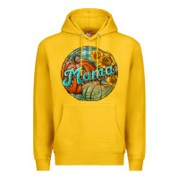 Lemon pumpkin mama with background Premium Hoodie - BundleAndBundleShop