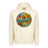 Tofu pumpkin mama with background Premium Hoodie - BundleAndBundleShop