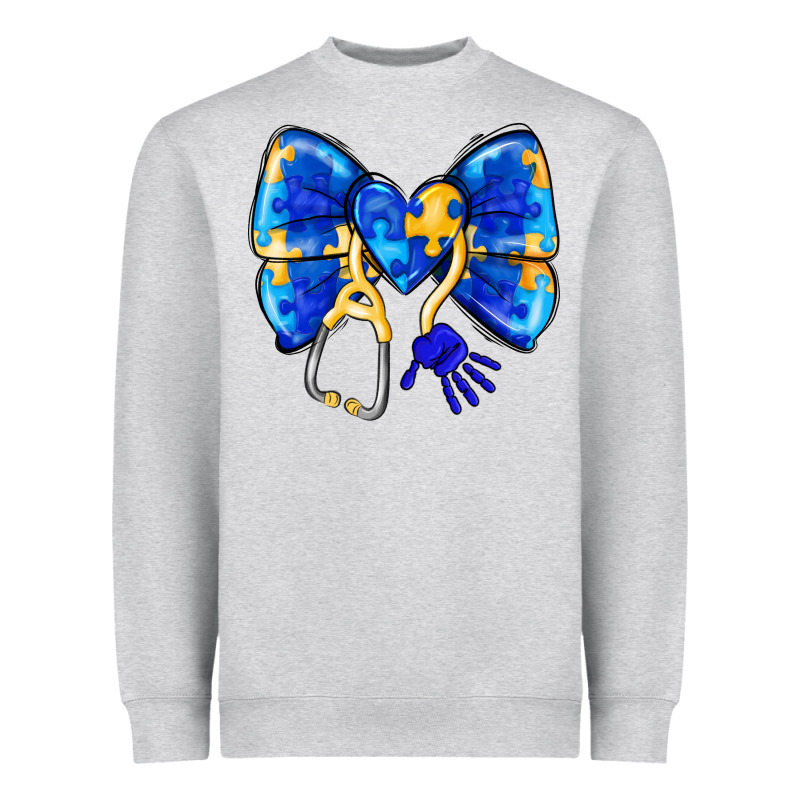 Down Syndrome Ribbon Heavyweight Sweatshirt by CowhideDigitalArt | Teevron