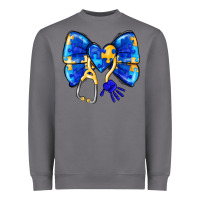 Storm Down Syndrome Ribbon Heavyweight Sweatshirt - CowhideDigitalArt