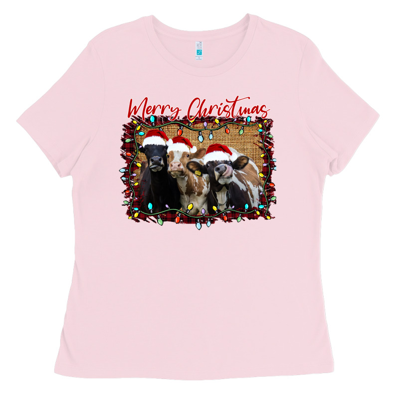 Merry Christmas Cows Ladies Tee by Bettercallsaul | Teevron