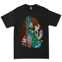 Black Western Cowhide Cactus Premium Tee - Bettercallsaul