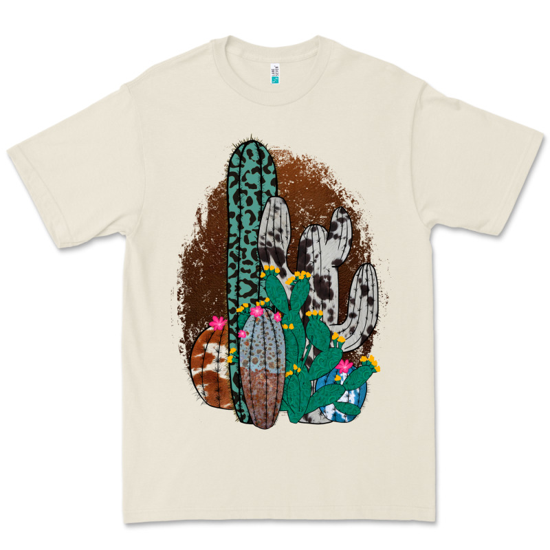 Western Cowhide Cactus Premium Tee by Bettercallsaul | Teevron