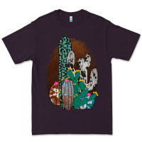 Plum Western Cowhide Cactus Premium Tee - Bettercallsaul