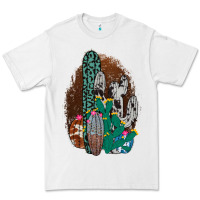 White Western Cowhide Cactus Premium Tee - Bettercallsaul