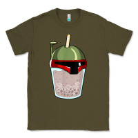 Army Green bubble fett boba tea funny sci fi pun pearl milk tea gift t shirt Classic Tee - minhPixels