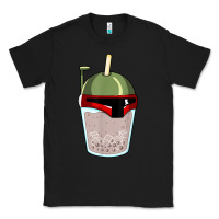 Black bubble fett boba tea funny sci fi pun pearl milk tea gift t shirt Classic Tee - minhPixels