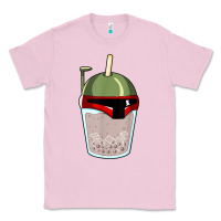 Bubblegum Pink bubble fett boba tea funny sci fi pun pearl milk tea gift t shirt Classic Tee - minhPixels