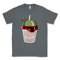 Charcoal Heather bubble fett boba tea funny sci fi pun pearl milk tea gift t shirt Classic Tee - minhPixels