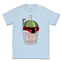 Dusty Blue bubble fett boba tea funny sci fi pun pearl milk tea gift t shirt Classic Tee - minhPixels