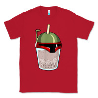Red bubble fett boba tea funny sci fi pun pearl milk tea gift t shirt Classic Tee - minhPixels
