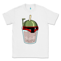 White bubble fett boba tea funny sci fi pun pearl milk tea gift t shirt Classic Tee - minhPixels