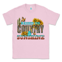 Bubblegum Pink Raised on Country and Sunshine Classic Tee - texasbilliewilder