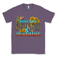 Lavender Raised on Country and Sunshine Classic Tee - texasbilliewilder