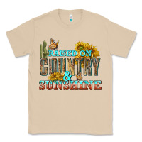 Mushroom Raised on Country and Sunshine Classic Tee - texasbilliewilder