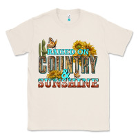 Natural Raised on Country and Sunshine Classic Tee - texasbilliewilder
