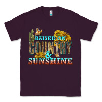 Plum Raised on Country and Sunshine Classic Tee - texasbilliewilder