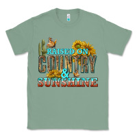 Sage Raised on Country and Sunshine Classic Tee - texasbilliewilder
